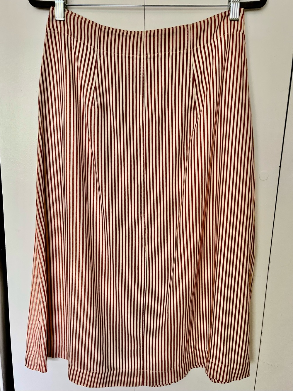 Madewell Button-Front Midi Skirt Size 6 Like New - Picture 3 of 7